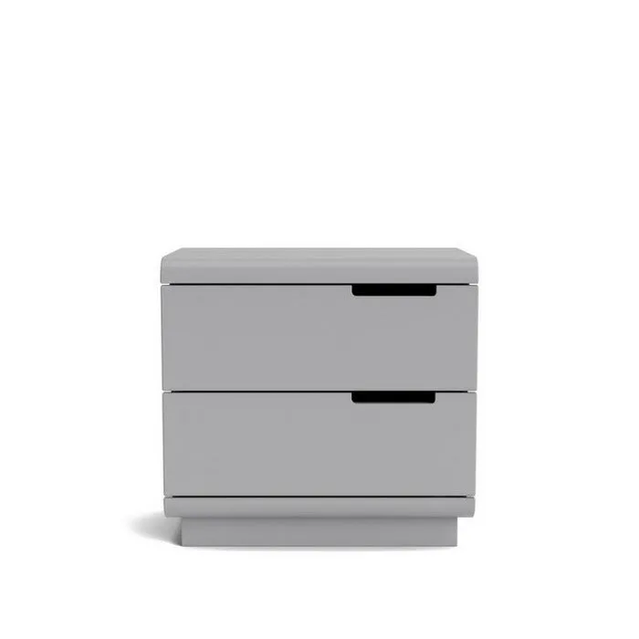 Karamea Bedside 2 Drawer - With Cut Out (Pine)