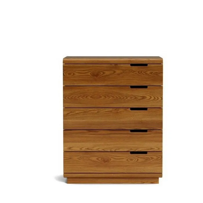 Karamea Tallboy 5 Drawer - With Cut Out (Ash)
