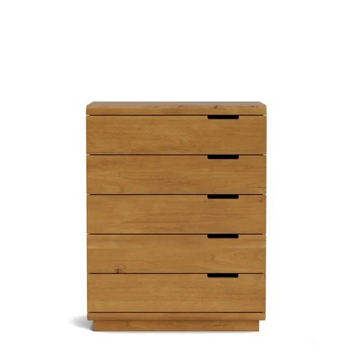 Karamea Tallboy 5 Drawer - With Cut Out (Pine)