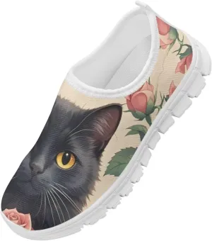 Kids Breathable Sneakers Slip On Casual Shoes Boys Girls Lightweight Cozy Walking Shoe for Workout Size 11-15 White Sole