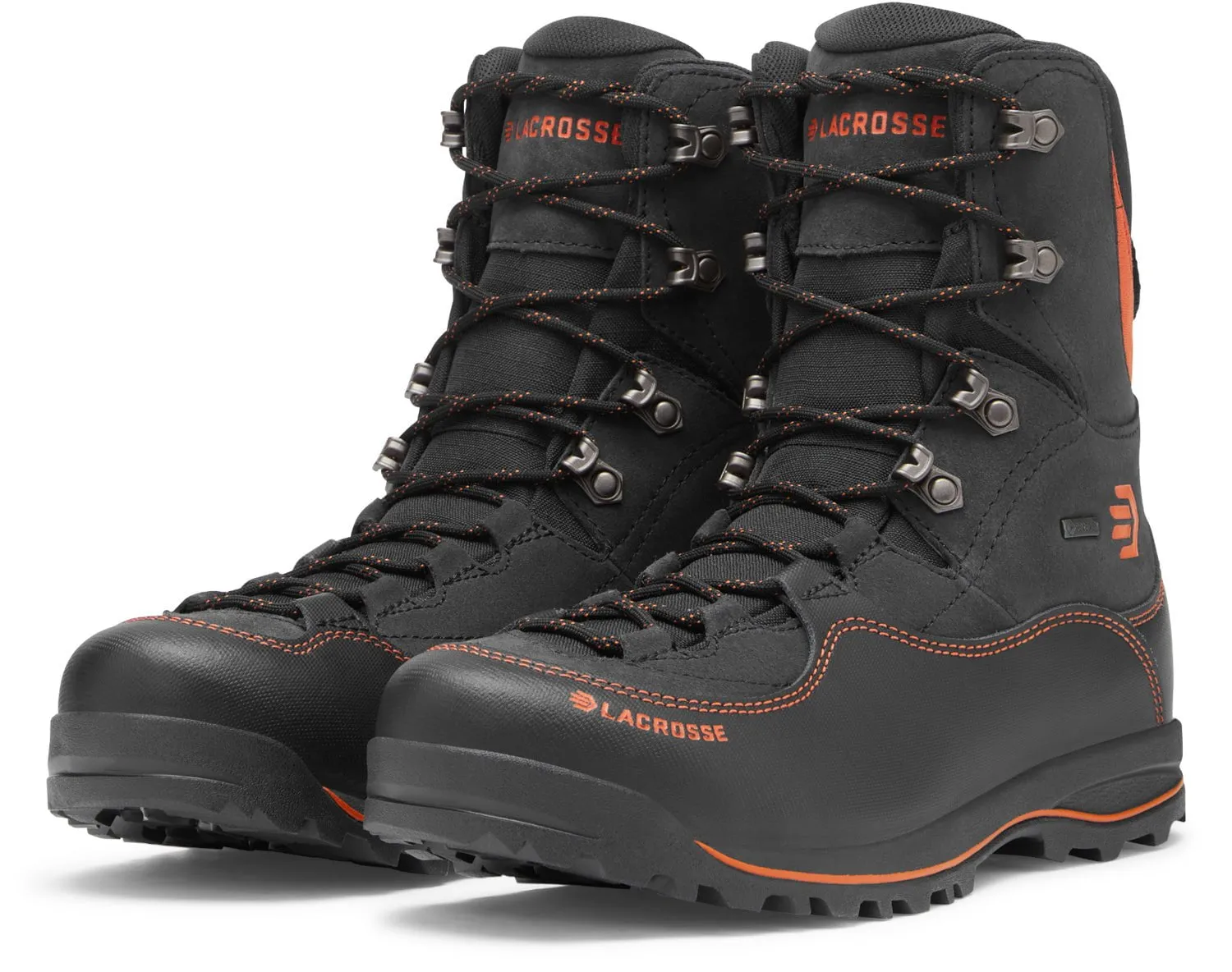 Lacrosse Mens Ursa ES GTX Black/Orange Suede Hunting Boots