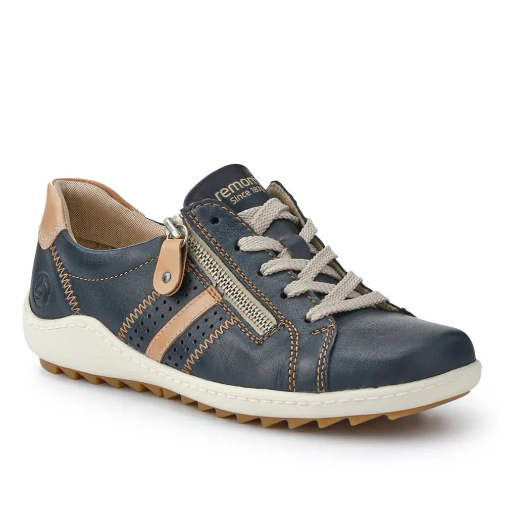 Leather Lace-Up Trainers - DRS41503 / 326 857