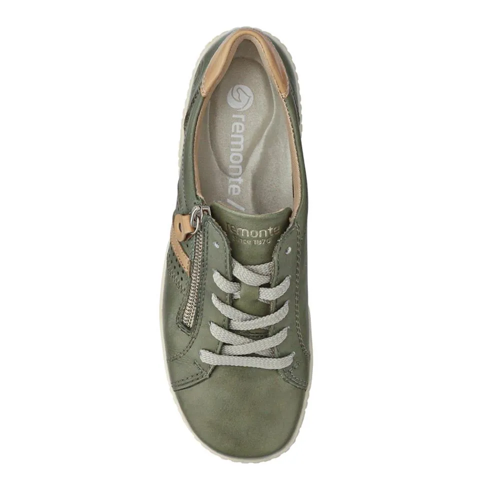 Leather Lace-Up Trainers - DRS41503 / 326 857