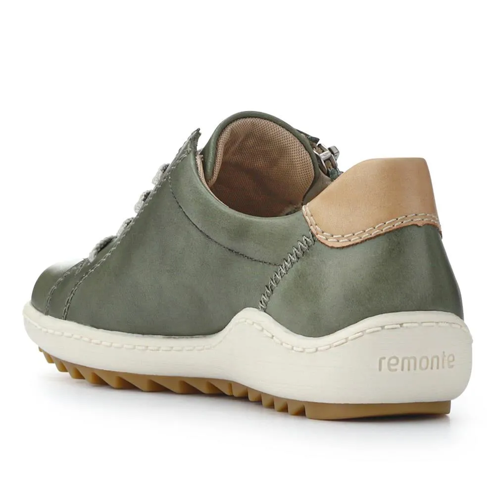 Leather Lace-Up Trainers - DRS41503 / 326 857