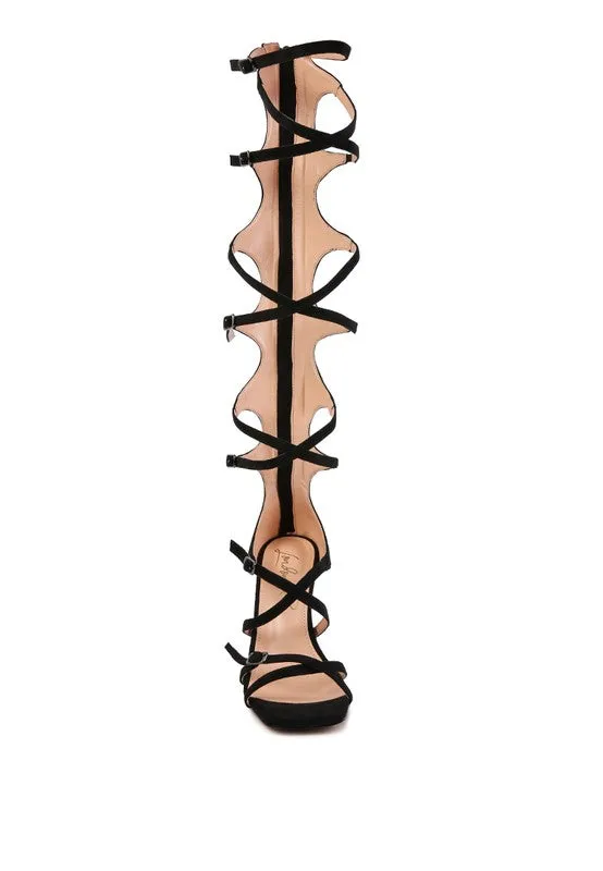 London Rag Gossip Strappy Stiletto Heels