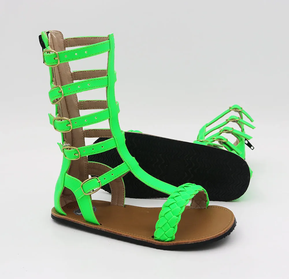 Maddie Gladiator Sandals - Neon Green