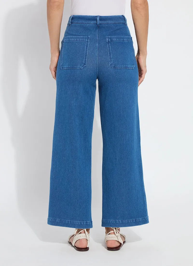 Mallory Wide Leg  - Mid Wash