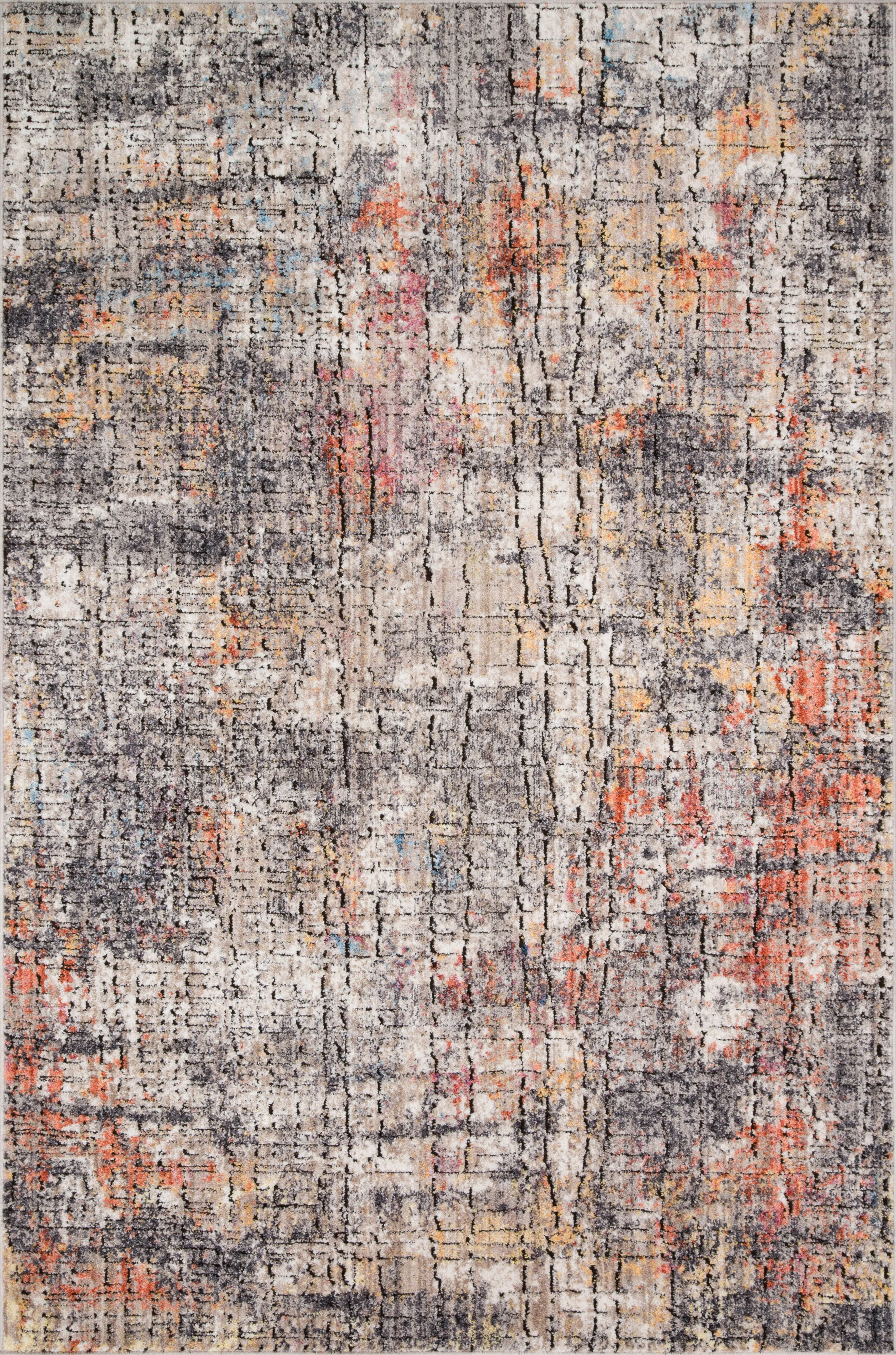 Medusa Rug in Graphite & Sunset