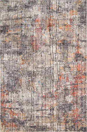 Medusa Rug in Graphite & Sunset