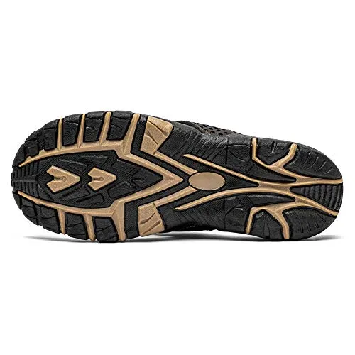 Mens Sport Flip Flops Comfort Casual Thong Sandals Outdoor(Black 1, 11)