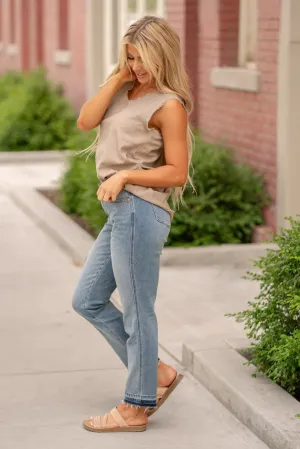 Mid Rise Rigid Magic Release Hem Boyfriend