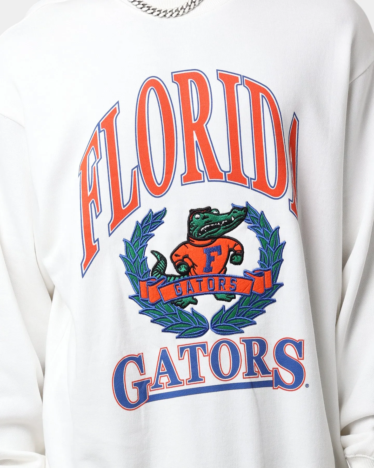 National Collegiate Athletic Association Florida Gators Mascot Vintage Crewneck Vintage White