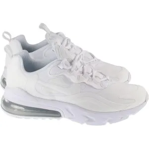 Nike Shoes Juniors Air Max 270 React White Metallic Silver