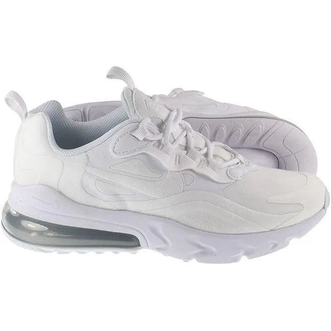 Nike Shoes Juniors Air Max 270 React White Metallic Silver