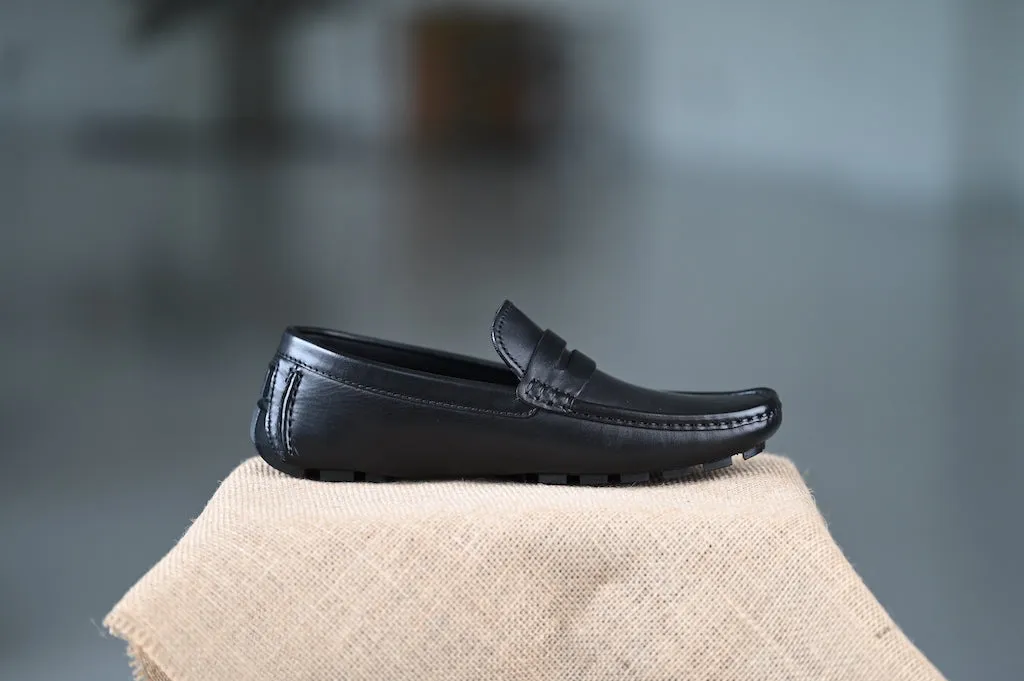 OS - CNS D207 Smooth Black Moccasins