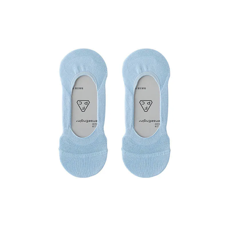 Plus Size Summer Ice Silk No Show Socks(6 Pairs)