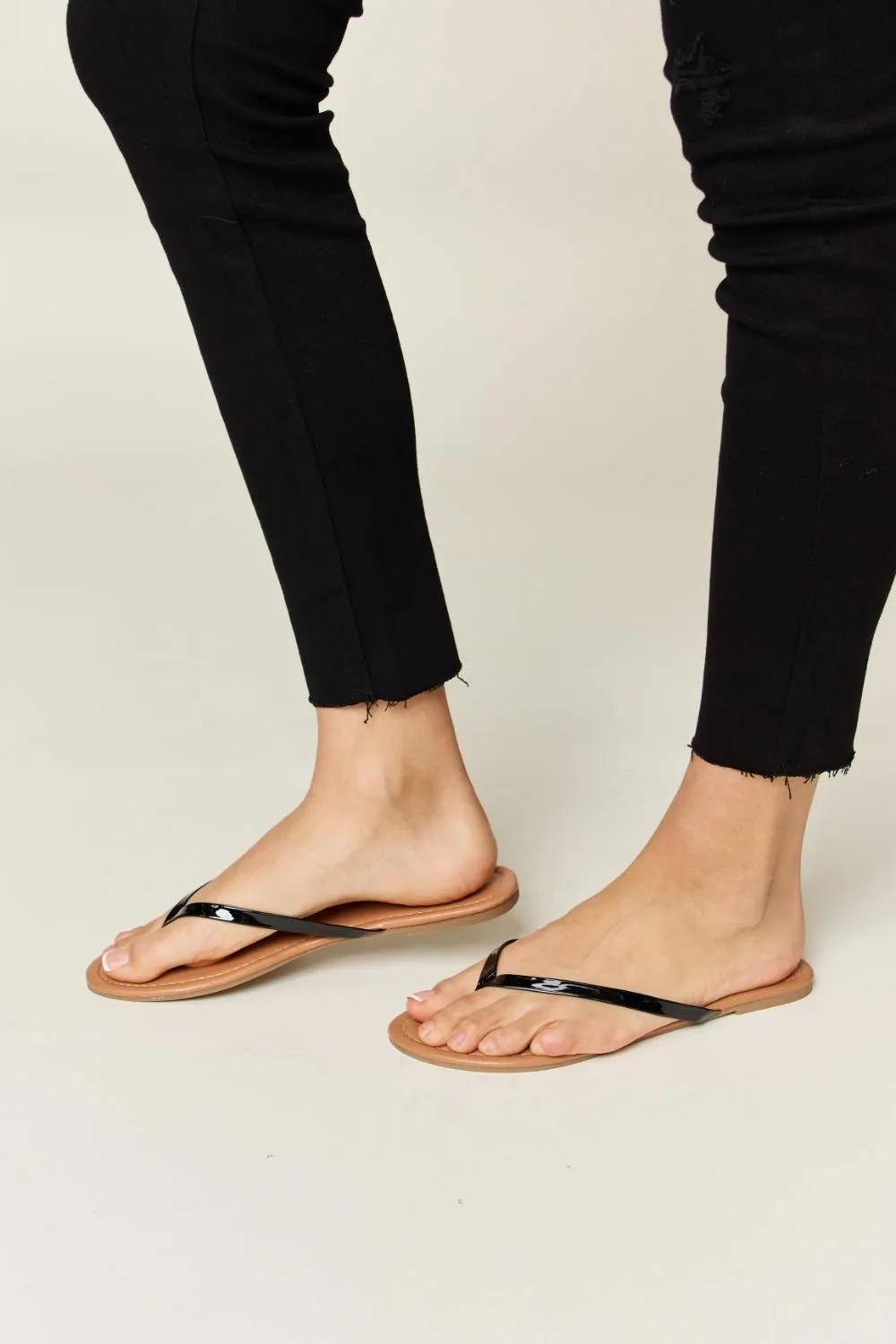 PU Leather Open Toe Sandals for Women