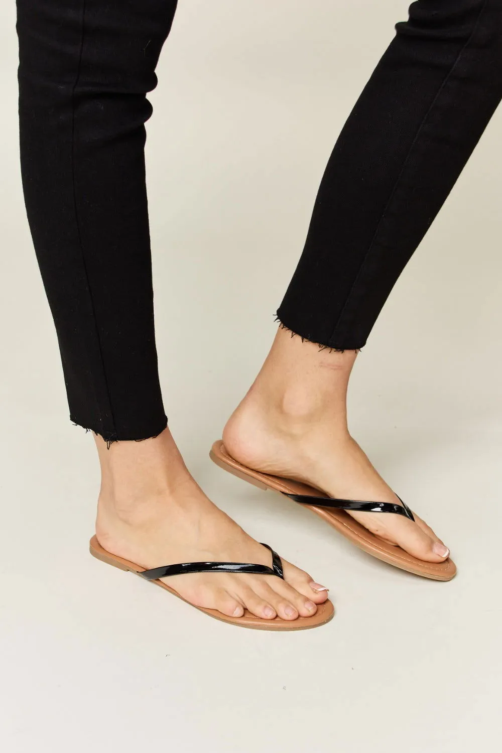 PU Leather Open Toe Sandals for Women