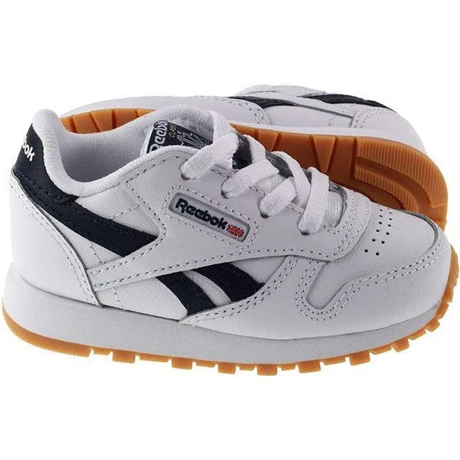 Reebok Trainers Infants Classic Leather White Collegiate Navy