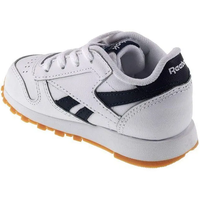 Reebok Trainers Infants Classic Leather White Collegiate Navy