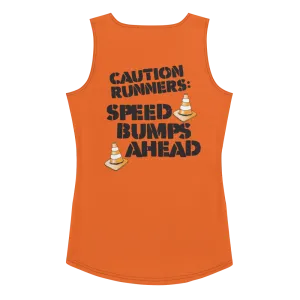 runTheParks - Caution Runners - Speed Bumps Ahead - Women's athletic Tank Top