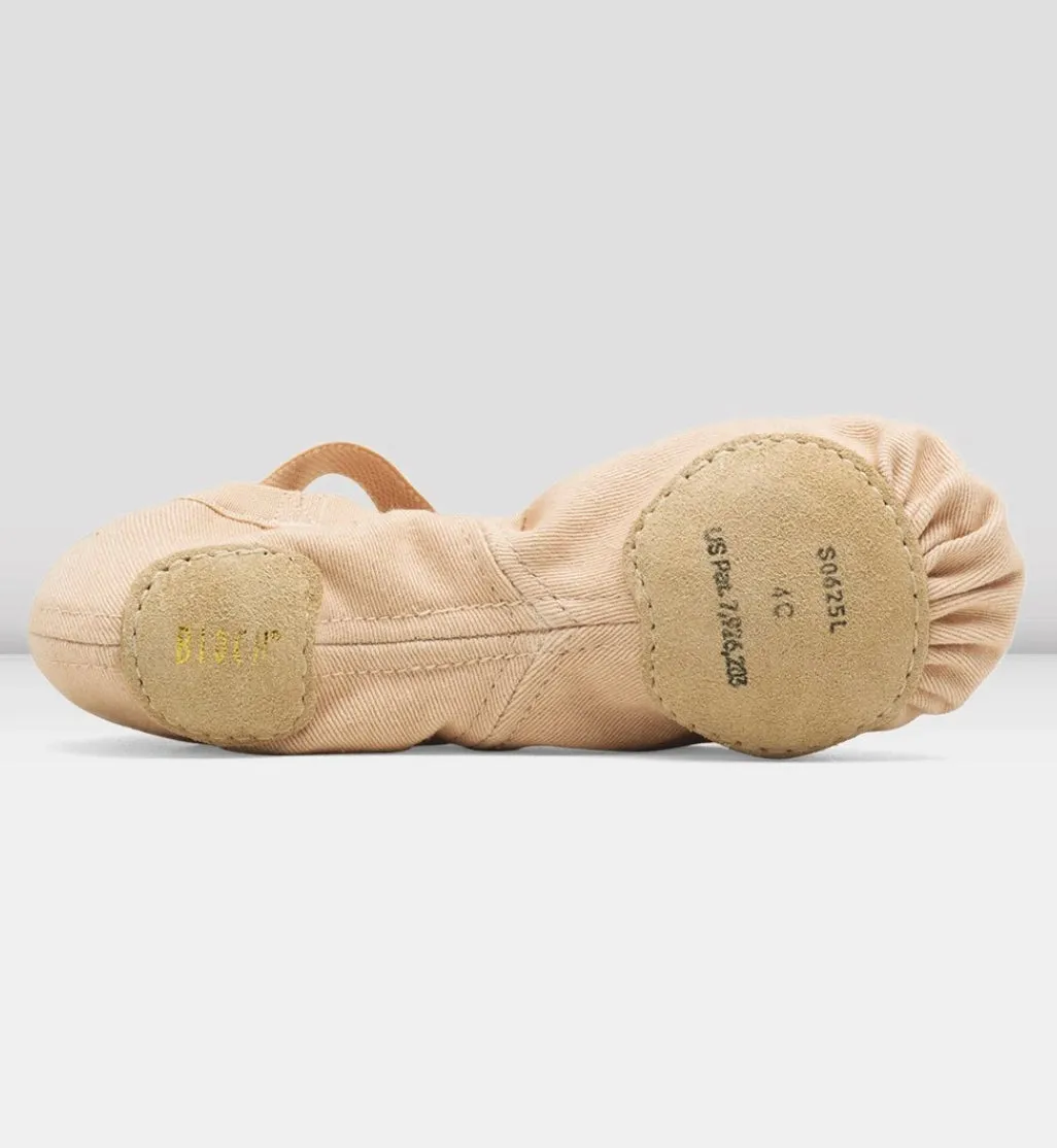 S0625L - Pink - Ladies Synchrony Stretch Canvas Ballet Shoe - Select Size