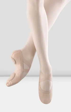 S0625L - Pink - Ladies Synchrony Stretch Canvas Ballet Shoe - Select Size
