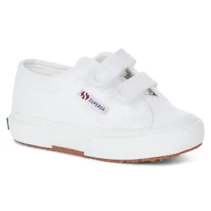 Superga 2750 COTJ Strap Classic Children's White Canvas Trainers