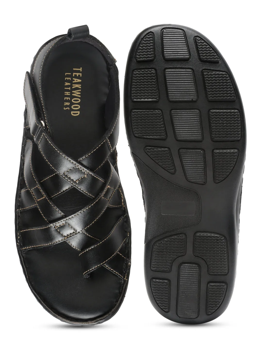 Tealwood Men Leather Comfort Sandal