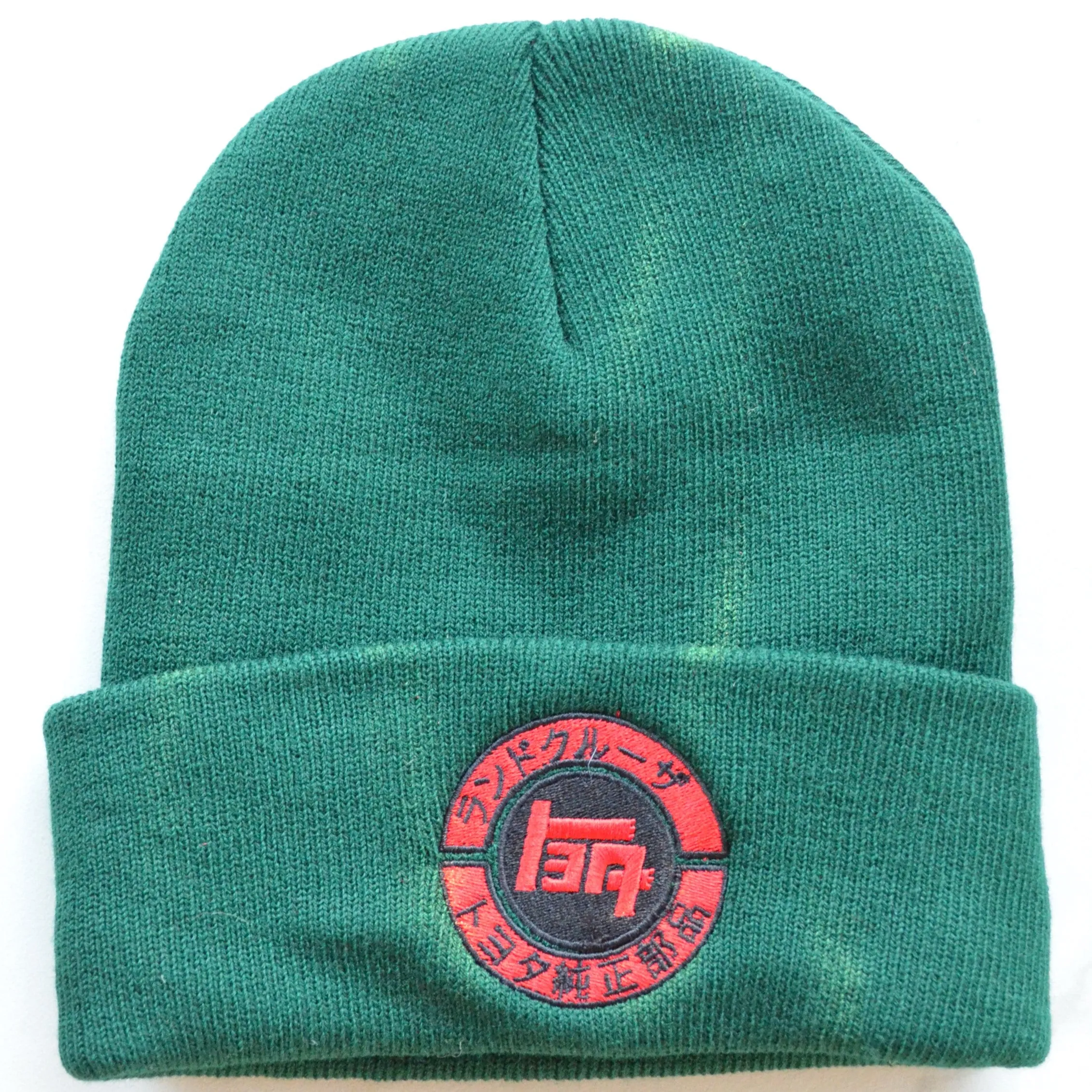 TEQ Katakana Toyota Knitted Embroidered Knit Beanie Toboggan Winter Hat