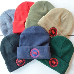 TEQ Katakana Toyota Knitted Embroidered Knit Beanie Toboggan Winter Hat