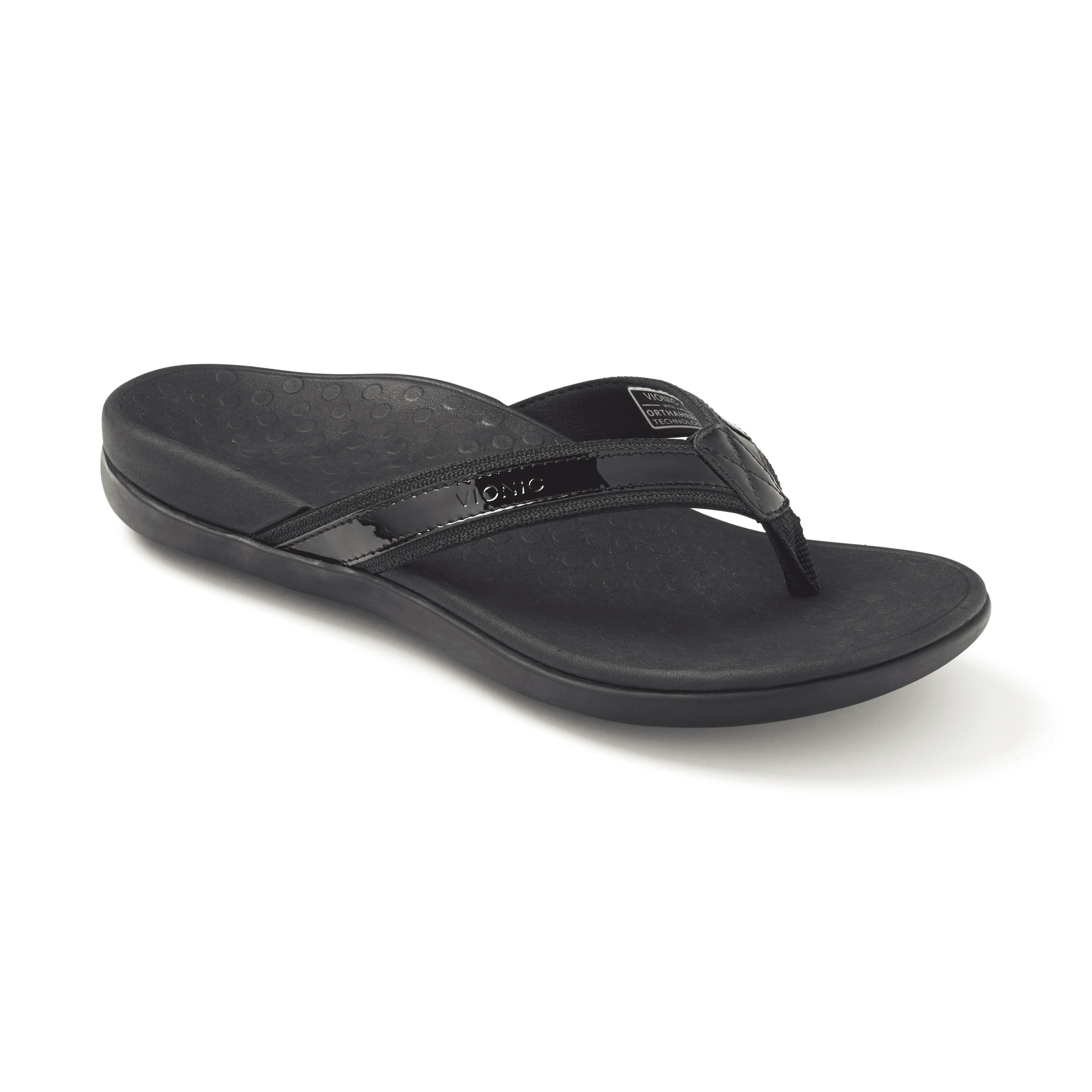 Tide Toe Post Sandal in Black
