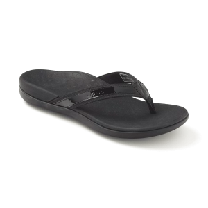 Tide Toe Post Sandal in Black