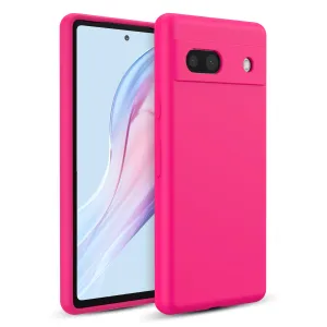 Tough On Google Pixel 7a Silicone Case Hot Pink