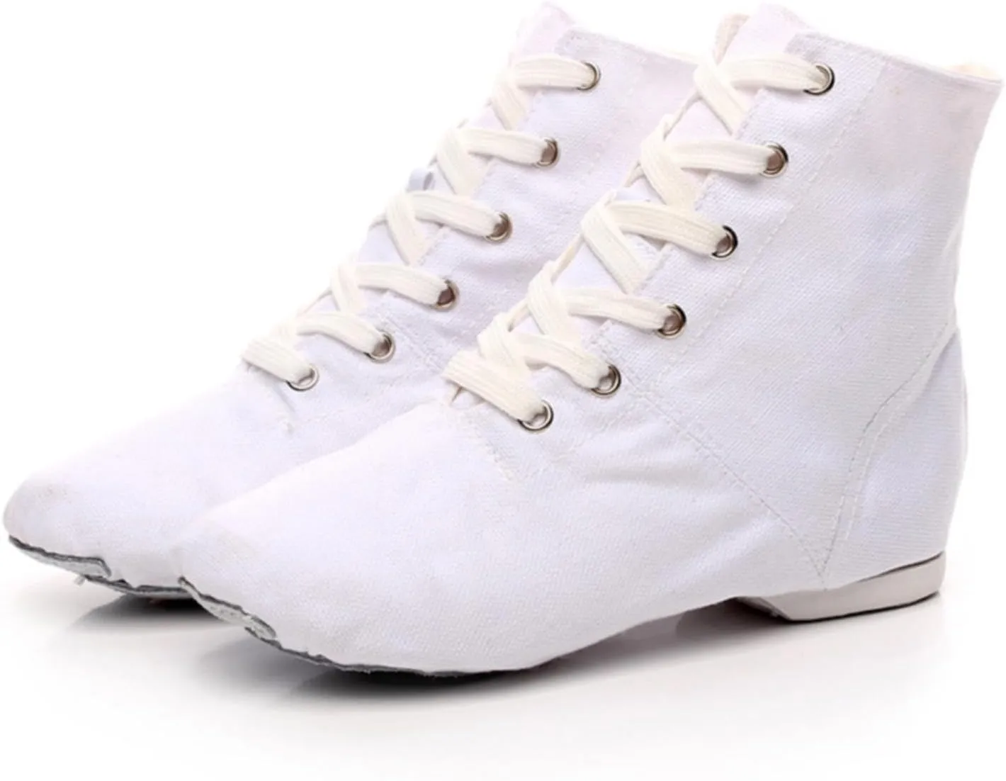 Unisex Kids Canvas Dance Shoes Jazz Shoes for Teens Girls Dance Boots Split Sole Ballroom Dancing Flat