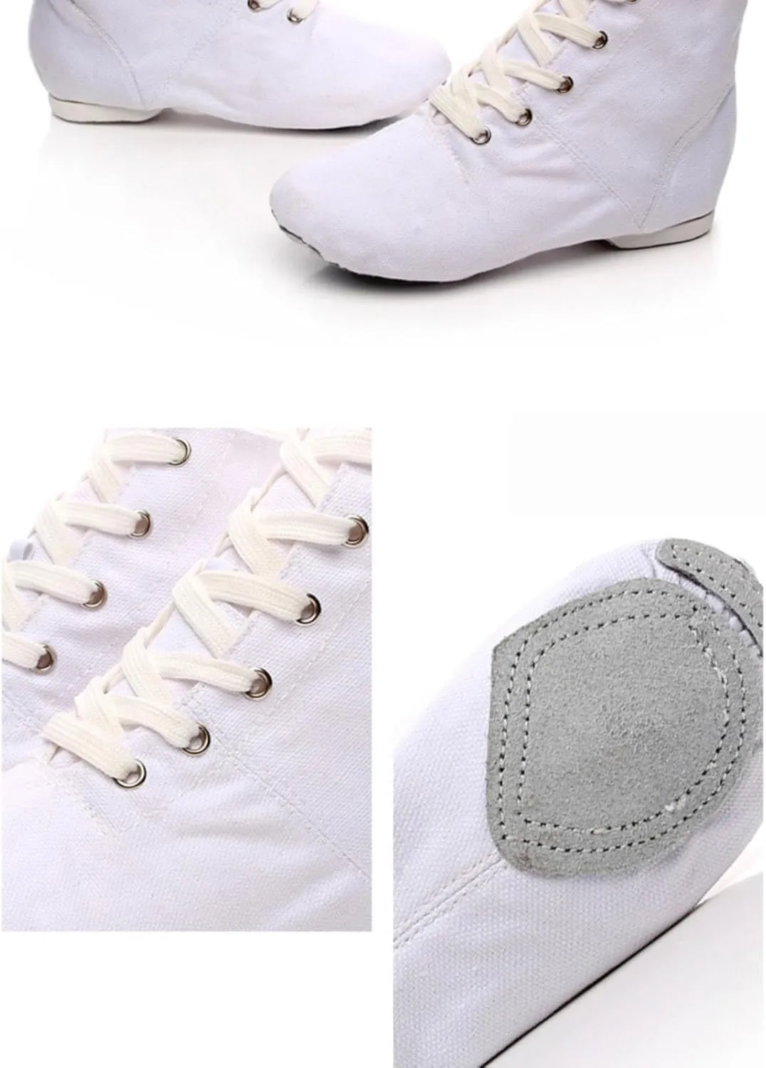 Unisex Kids Canvas Dance Shoes Jazz Shoes for Teens Girls Dance Boots Split Sole Ballroom Dancing Flat