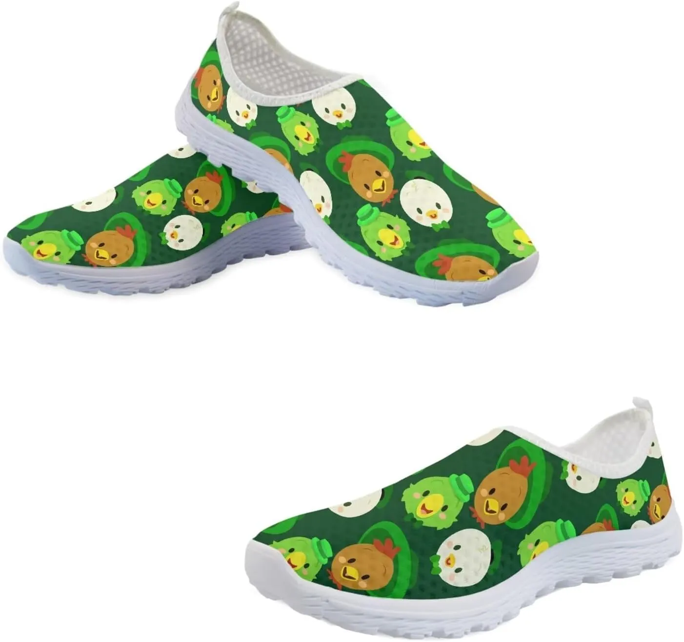 Upetstory Saint Patricks Day Shoes for Women Slip On Shoes Walking Running Sneakers