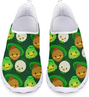 Upetstory Saint Patricks Day Shoes for Women Slip On Shoes Walking Running Sneakers