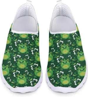 Upetstory Saint Patricks Day Shoes for Women Slip On Shoes Walking Running Sneakers