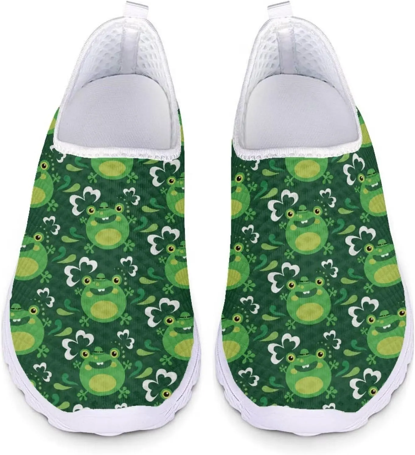 Upetstory Saint Patricks Day Shoes for Women Slip On Shoes Walking Running Sneakers
