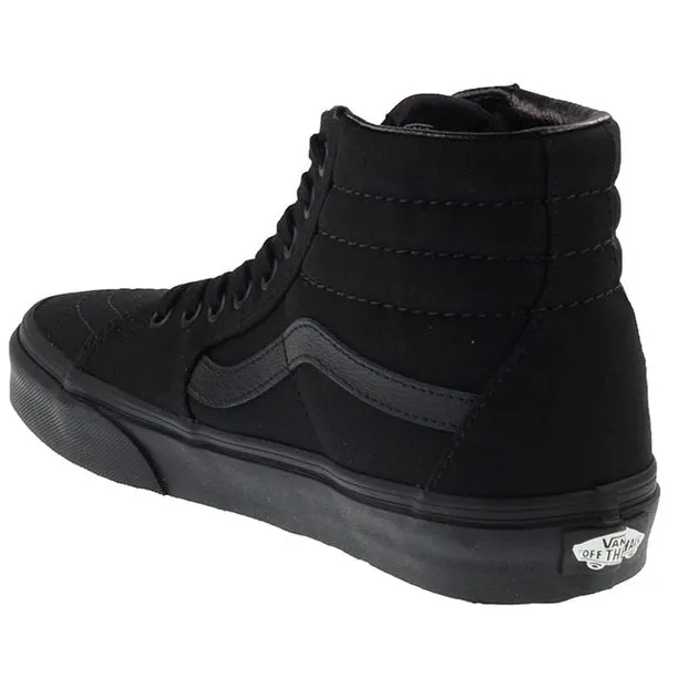Vans Trainers Womens Sk8 Hi Canvas Black Black