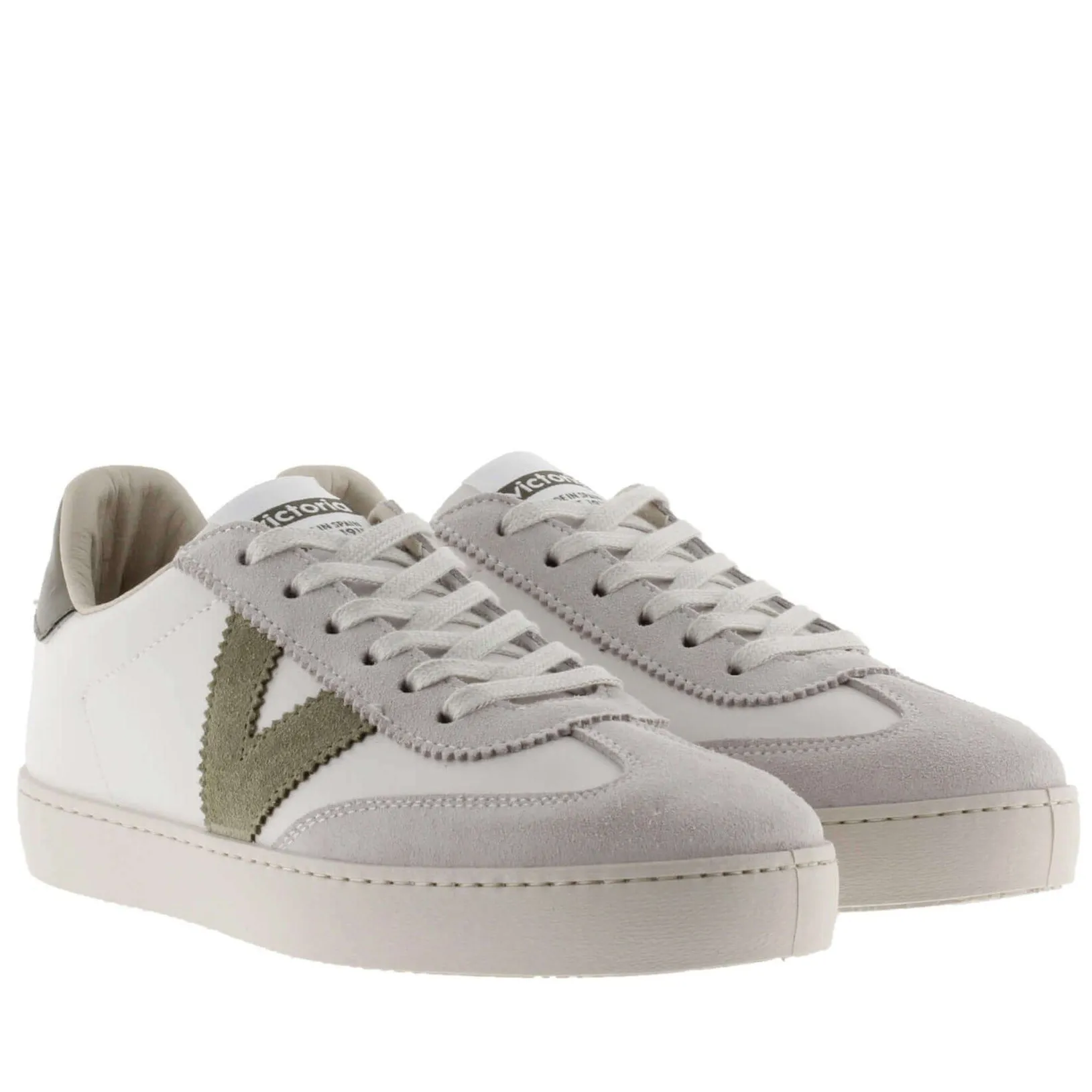 Victoria Berlin Suede Mix Sneakers - Khaki