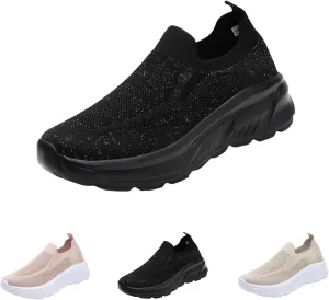 Walking Shoes Women Slip On Sneakers Casual Comfortable Mesh Breathable Tennis Shoes Non Slip Workout Athletic Shoes