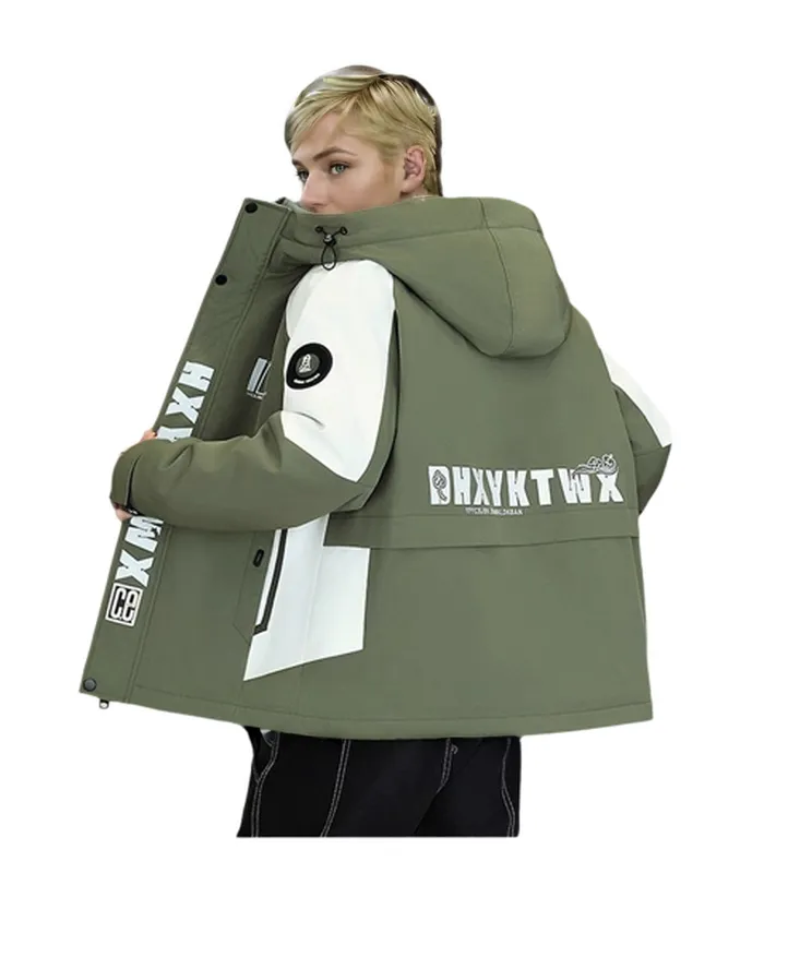 WBR25002 100% Polyester with Fur Lining Unisex Warm Windbreaker