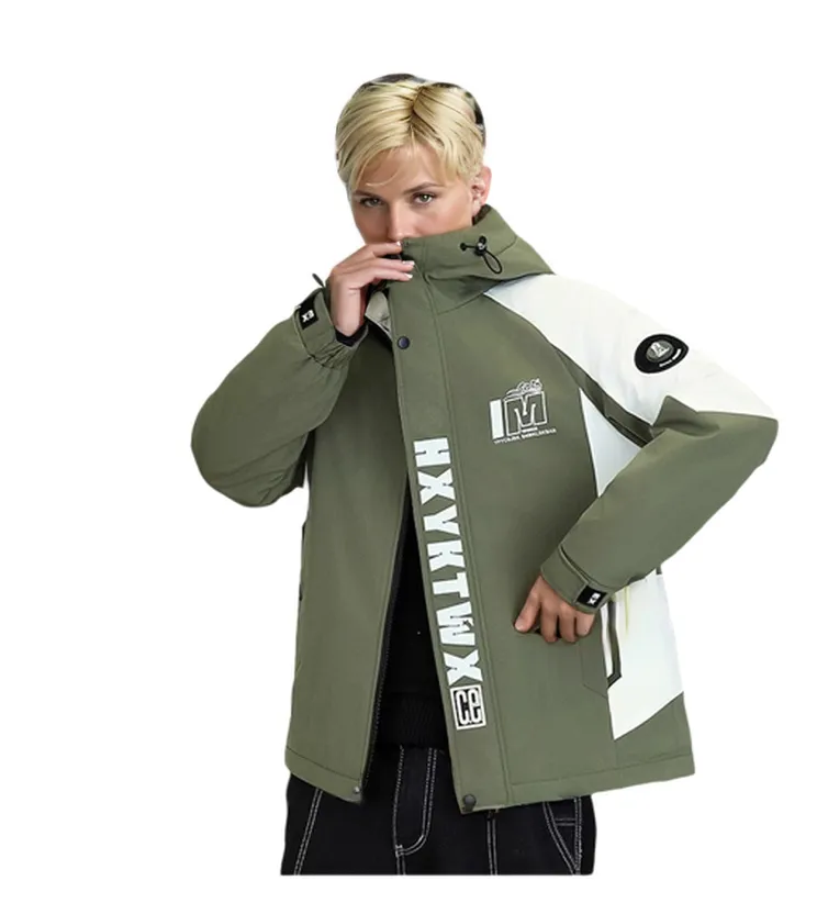 WBR25002 100% Polyester with Fur Lining Unisex Warm Windbreaker