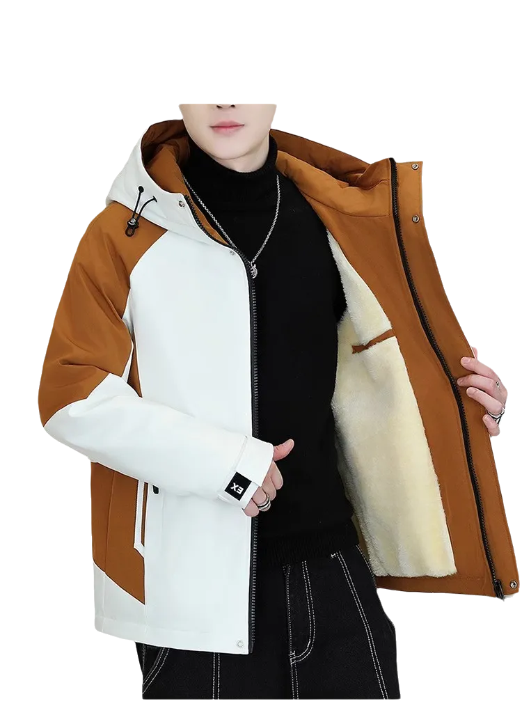 WBR25002 100% Polyester with Fur Lining Unisex Warm Windbreaker