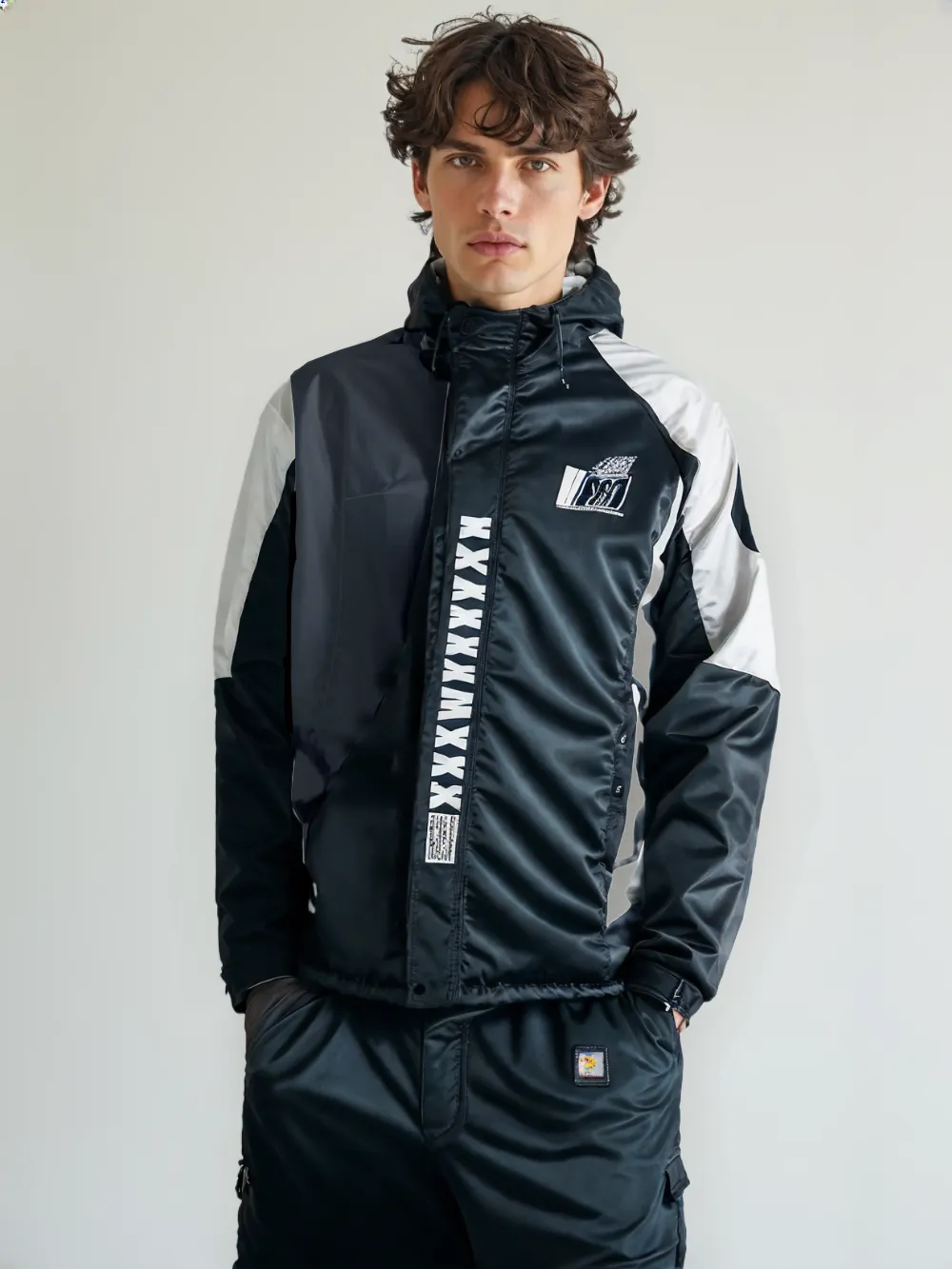 WBR25002 100% Polyester with Fur Lining Unisex Warm Windbreaker