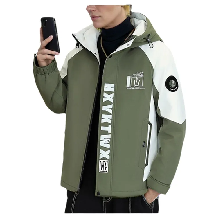 WBR25002 100% Polyester with Fur Lining Unisex Warm Windbreaker
