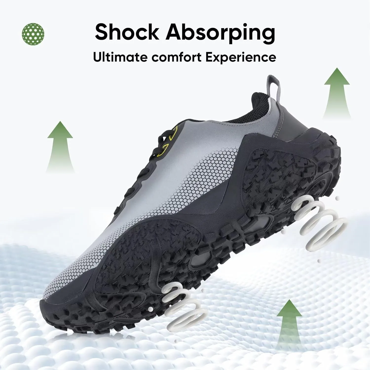 Wide Golf Shoes for Men Spikeless Professional Outdoor Waterproof Golfing Footwears Sneakers with Arch Support