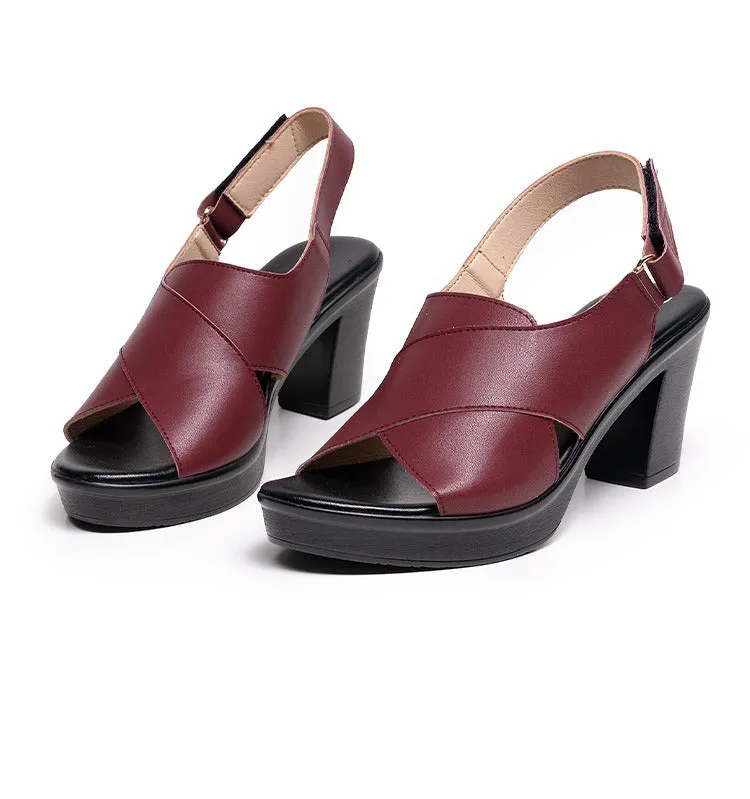 Women's Modern Genuine Leather Sandals
